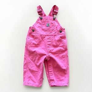 Carhartt Bib Overalls Toddler 6 months Pink Girls Workwear Cute OX9712-G
